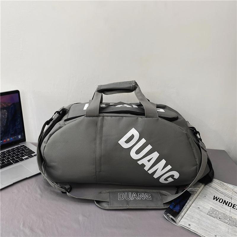 Men's Trendy Large Capacity Fitness Pu Traveling Travel Bags