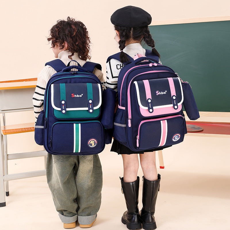 Children's Primary Grade Lightweight Burden Alleviation Spine Elementary School Students' Schoolbags