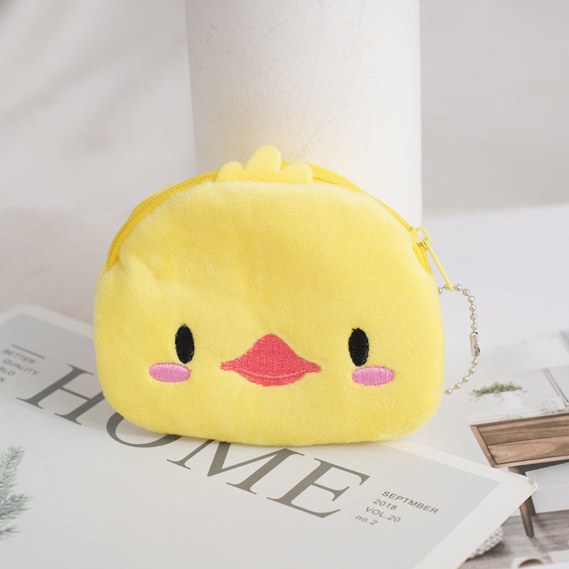 Plush Pig Chicken Cute Creative Birthday Coin Purses