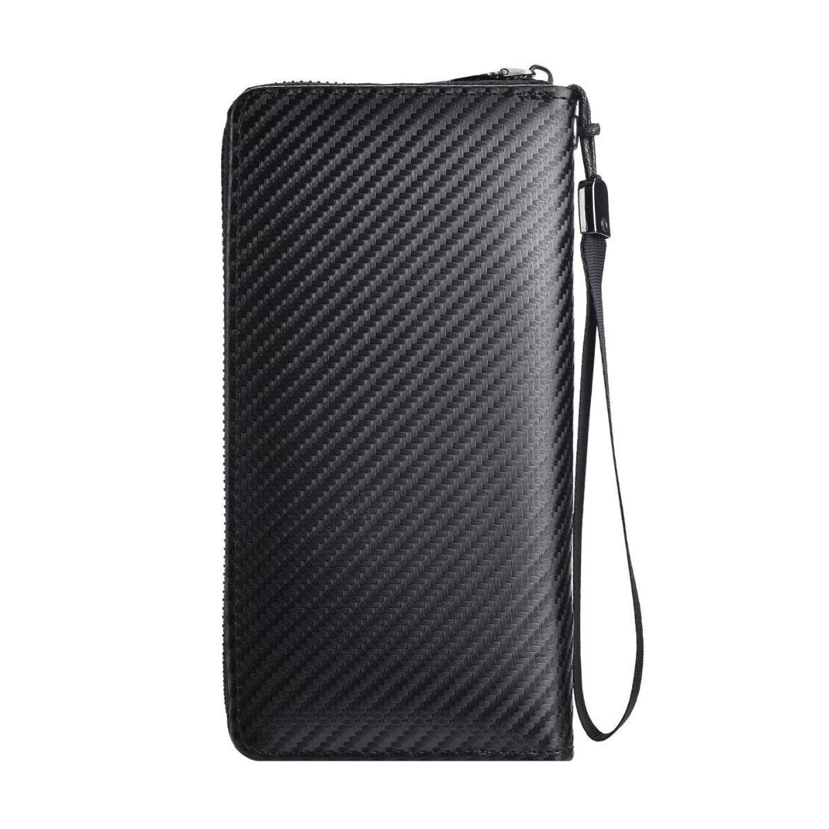 Men's Swiping Carbon Fiber Pattern Fashion Retro Men's Wallets