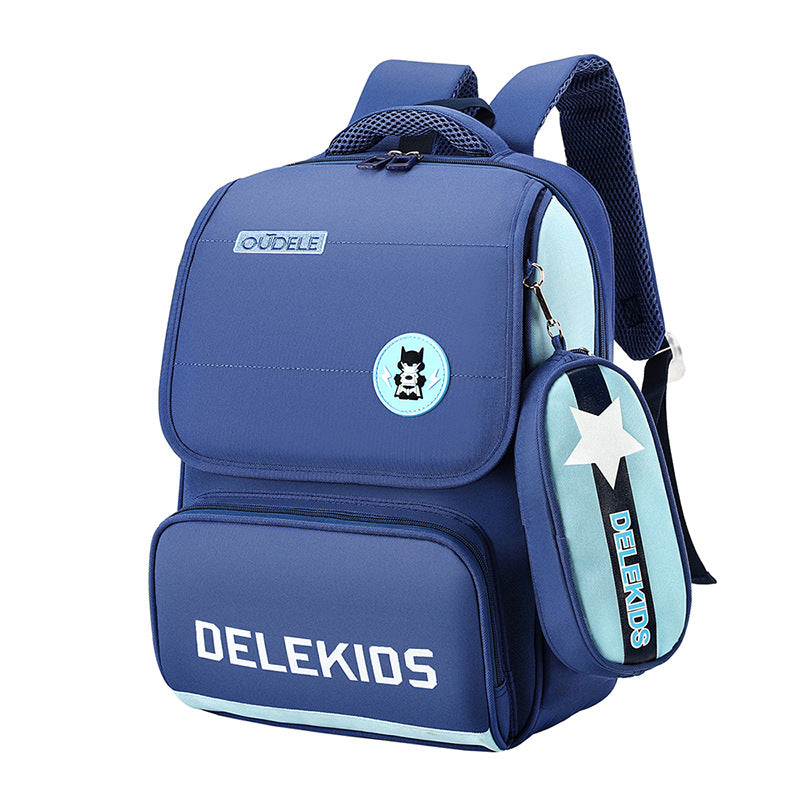 Lightweight Burden Alleviation Breathable Boys Spine Elementary School Students' Schoolbags