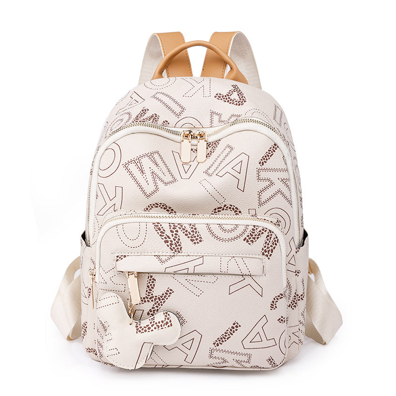 Women's Unique Trendy Large Capacity Letter Backpacks