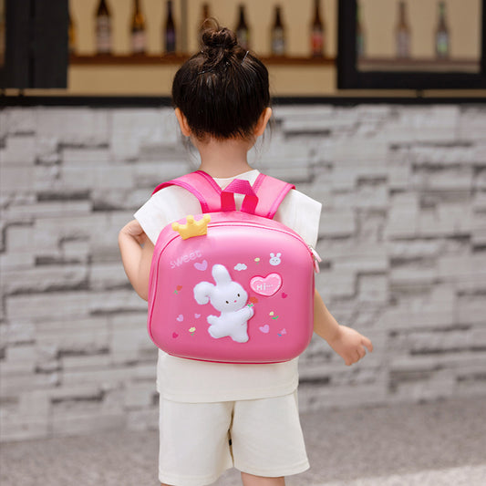 Children's Cartoon Rabbit Cute Dinosaur With Light Kindergarten School Bags