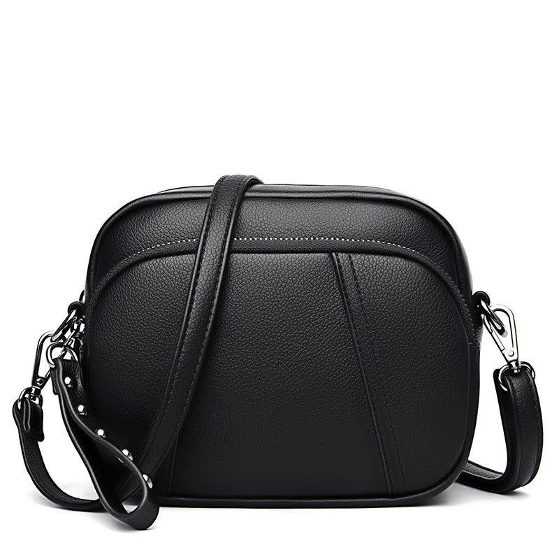 Women's Mobile Rivet Small Square With Zip Simple Crossbody Bags