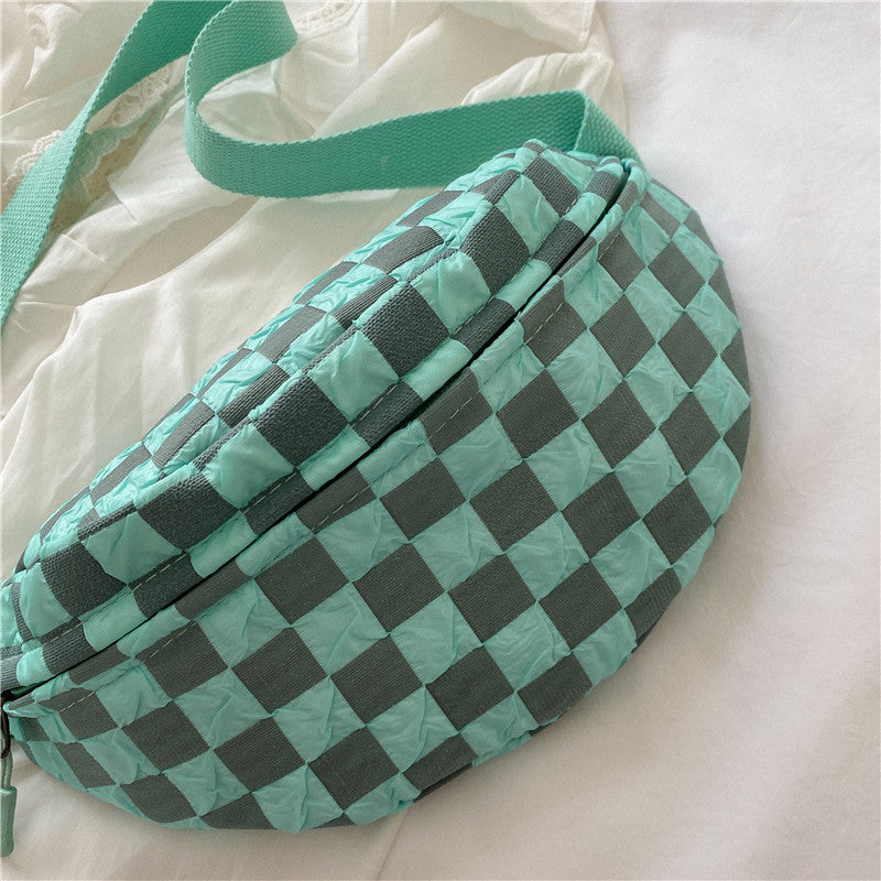 Sacs banane tendance à carreaux pour femmes, hommes et couples