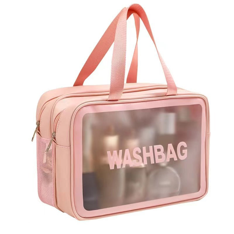 Women's Portable Wash Large Capacity Dry Wet Cosmetic Bags