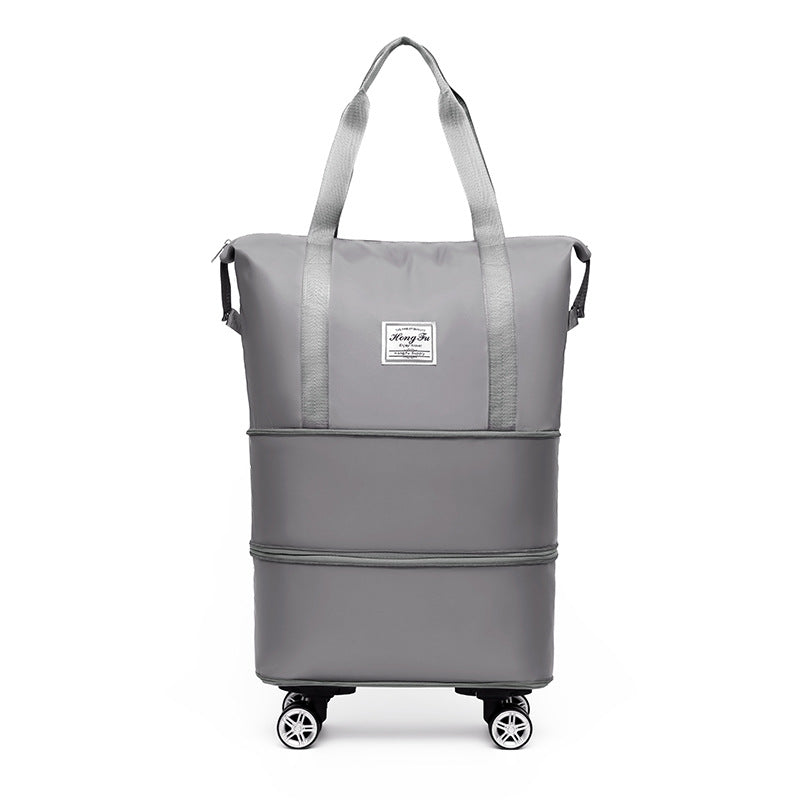 Wheels Oversized Capacity Tote Expansion Quick Travel Bags