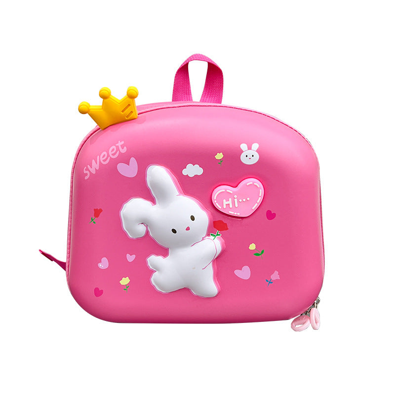 Sacs d'école pour enfants, coquille d'œuf Flash, Texture tendance, lapin dinosaure, école primaire