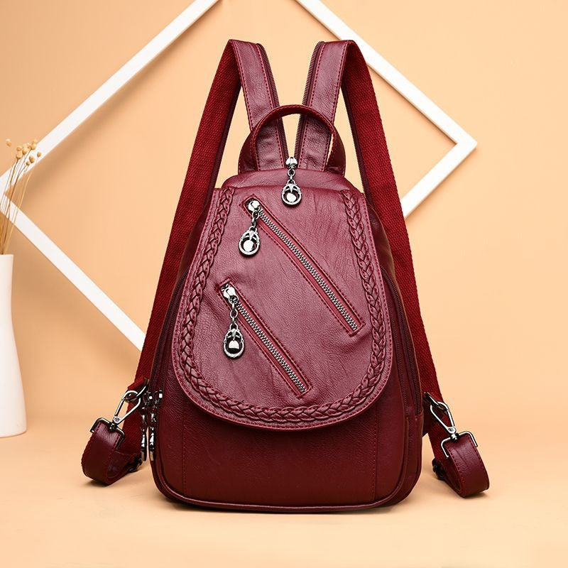 Women's Retro Fashionable Portable Exquisite High-grade Backpacks