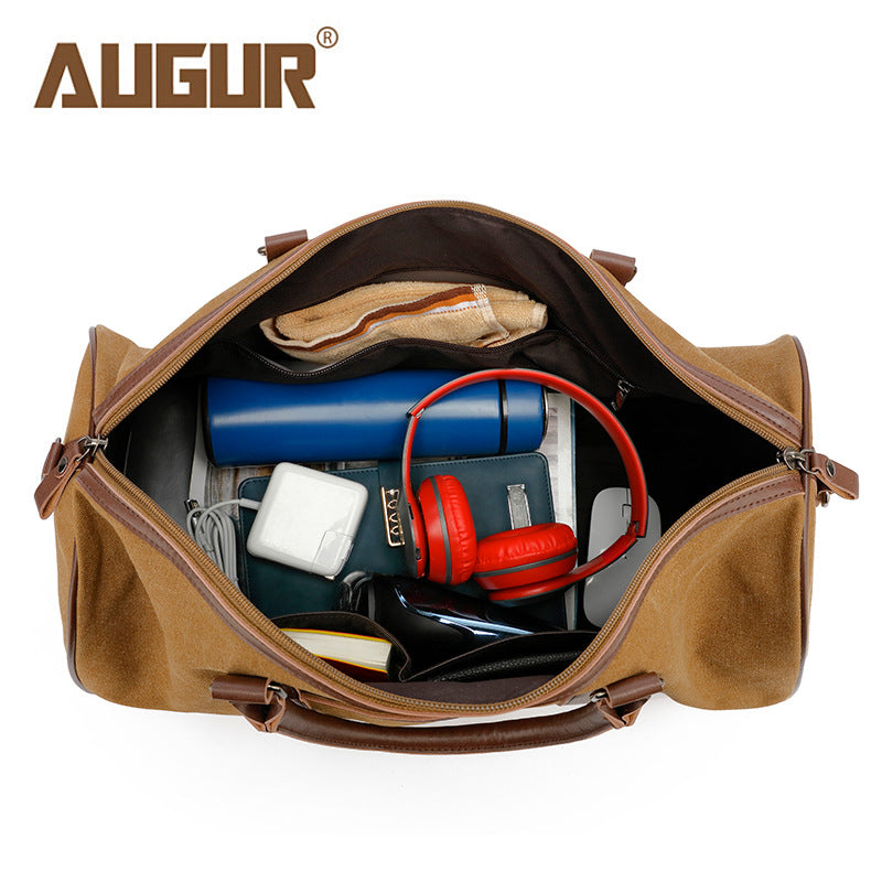 Men's Autumn Canvas Traveling Fan Neutral Dry Travel Bags