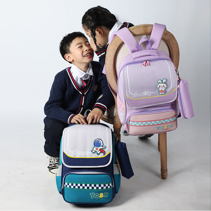 Primary Grade Large Capacity Strap Pencil Elementary School Students' Schoolbags