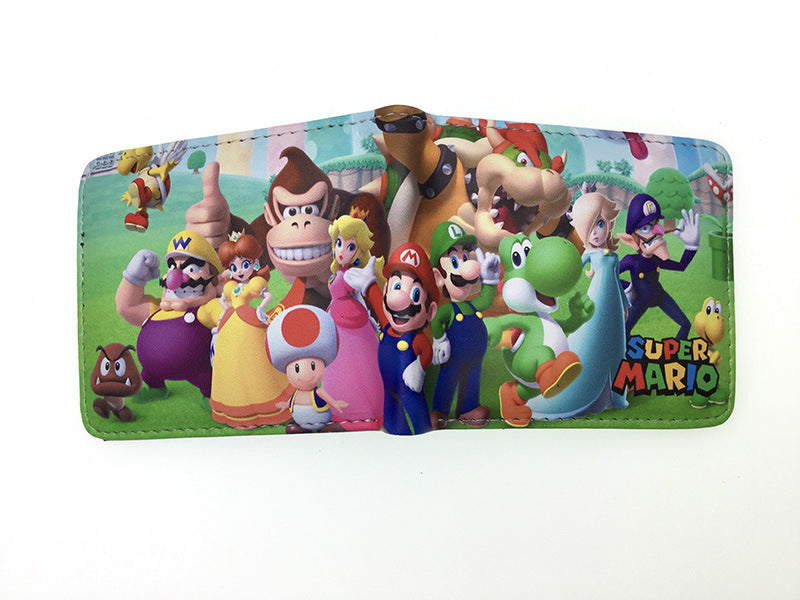 Super Mary Short Mario Unisex Leather Ladies Wallets