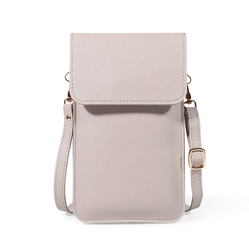 Women's Trendy Niche Mini Simple Solid Color Phone Bags