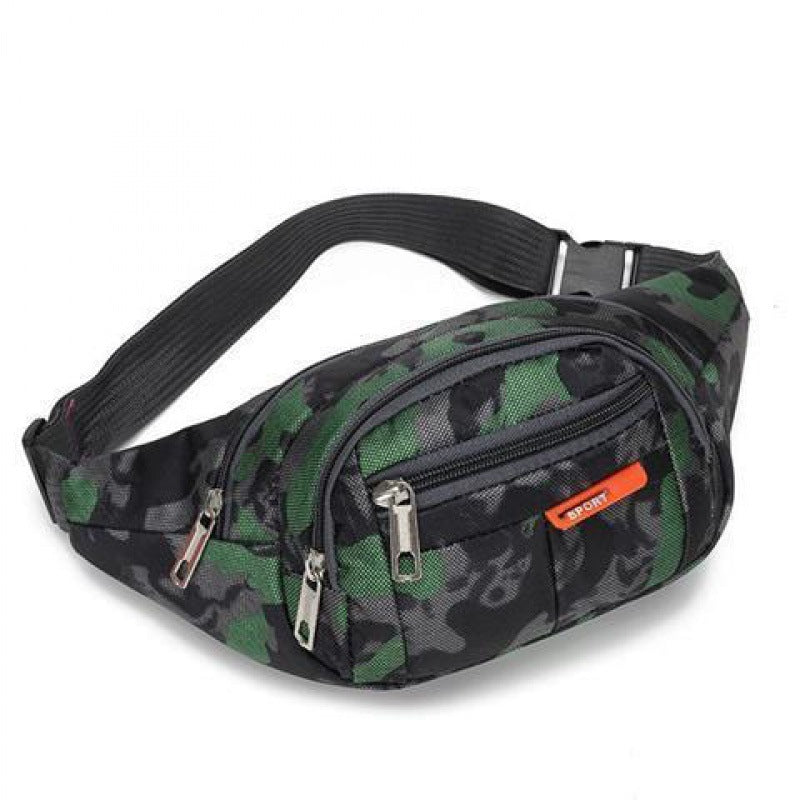 Women's & Men's & Camouflage Cashier Business Water-resistant Slanted Waist Packs