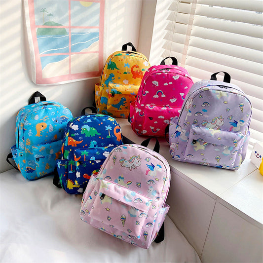 Children's Cute Korean Style Little Dinosaur Simple Children's Backpacks