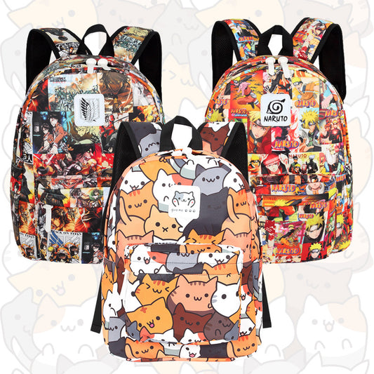 Attaque périphérique d'anime sur les sacs à dos de sport Titan Totoro