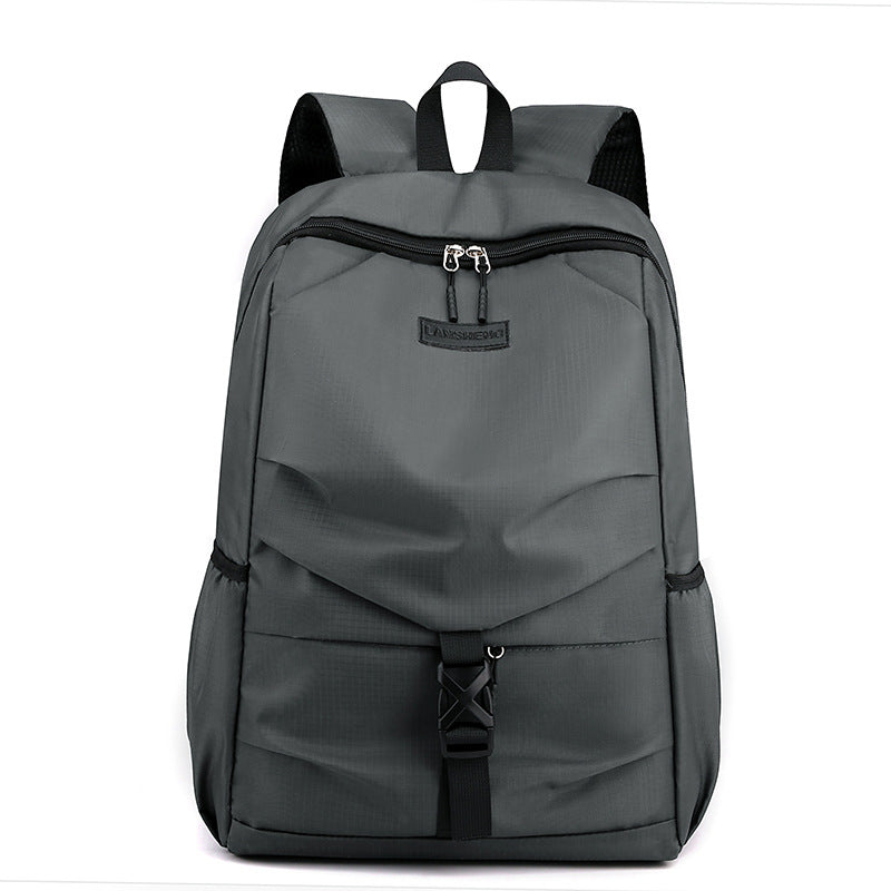 Men's Simple Waterproof Lightweight Street Trendy Computer Backpacks