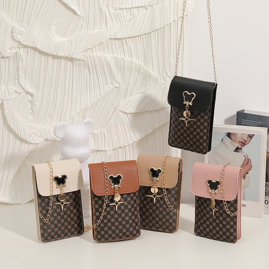 Women's Simple Fashion Mobile Korean Style Trendy Phone Bags