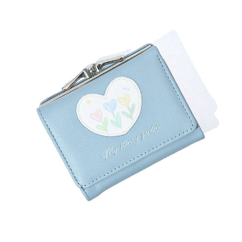 Women's Korean Tulip Fresh Clip Large Capacity Ladies Wallets