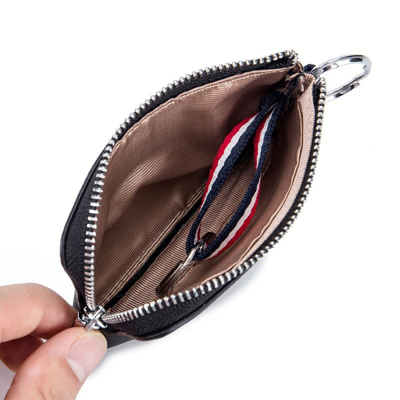 Men's Genuine Leather Small Simple Portable Mini Purses