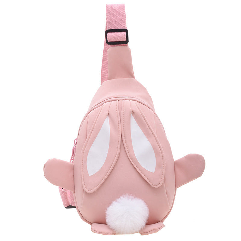 Children's Bunny Western Style Cute Cartoon Canvas Class Children's Waist Packs