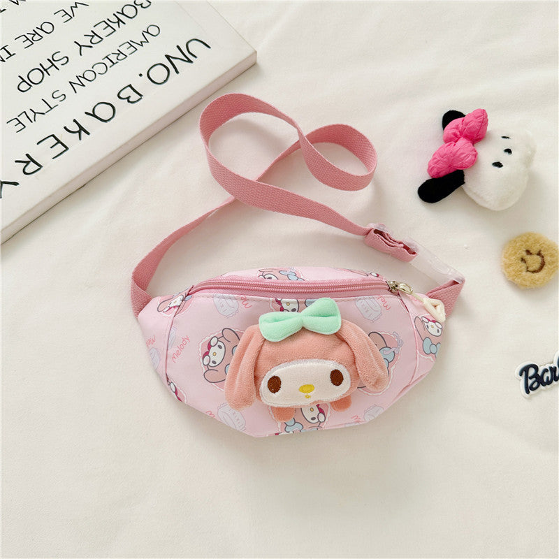 Children's Cartoon Doll Oxford Cloth Pattern Large Children's Waist Packs