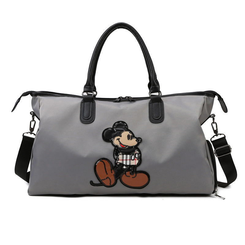 Women's Mickey Canvas Short-distance Portable Dry Wet Separation Shoulder Bags