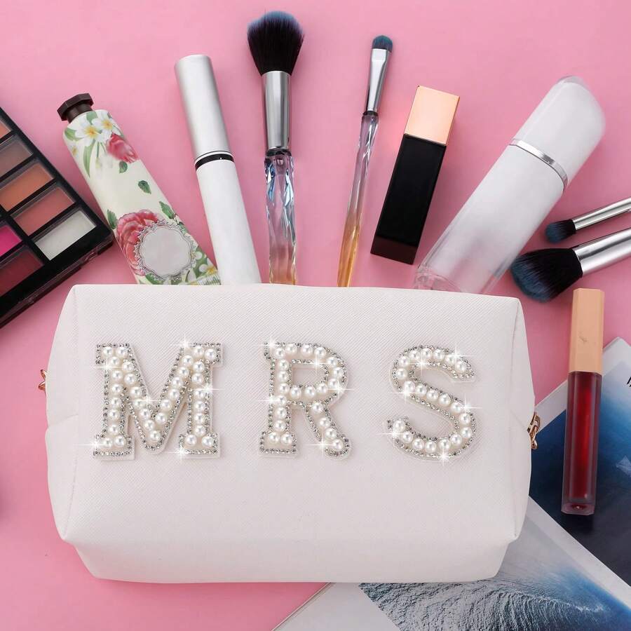 Women's Lettered Make-up Octagonal Good-looking Makeup Storage Cosmetic Bags