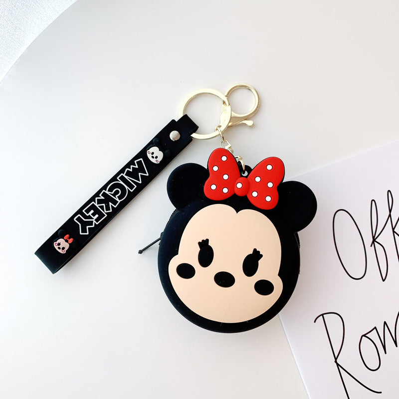 Cartoon Mickey Minnie Silicone Couple Change Coin Purses