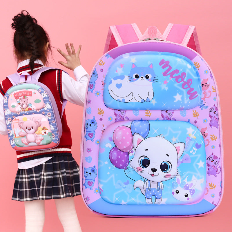 Children's Cartoon Animation Boys Eggshell Leisure Children's Backpacks