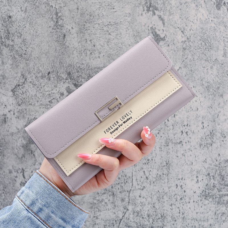 Women's Trendy Long Clutch Multifunction Leather Bags