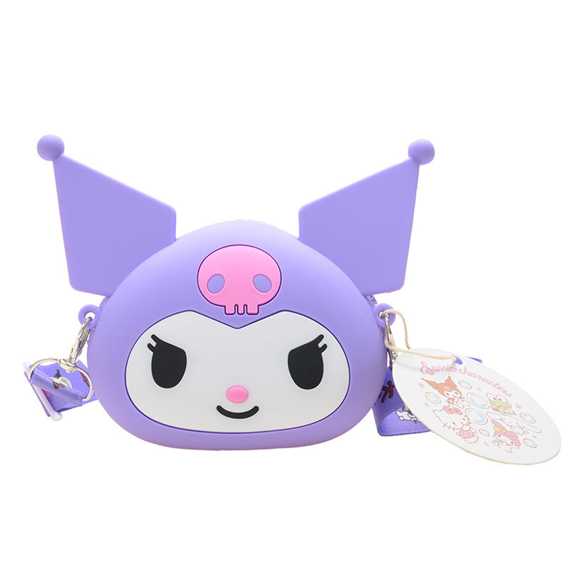 Magnifiques porte-monnaie en silicone pour enfants, chat Melody Clow