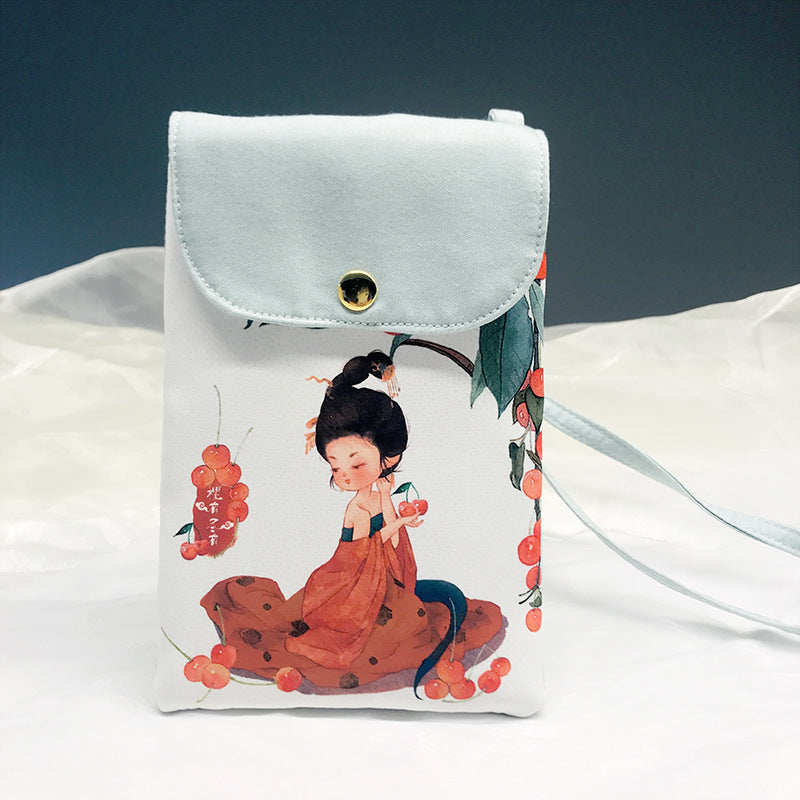 Antique Chinese Style Contrast Color Flash Phone Bags