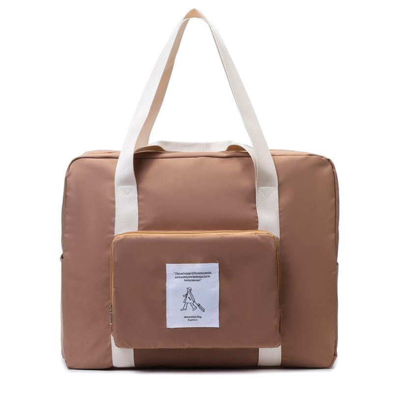 Sacs de voyage pliables pour séparation sèche et humide, couleur contrastée, recouvrables, pour femmes