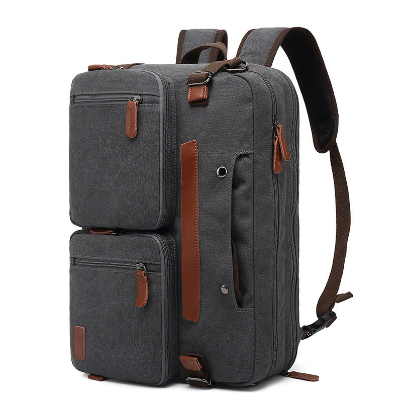 Sacs portables imperméables pour ordinateur portable en toile pour hommes