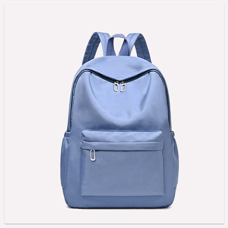 Solid Color Commute Simple Oxford Cloth Backpacks