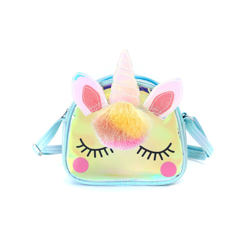 Children's Innovative Cartoon Unicorn Cute Storage Shoulder Bags