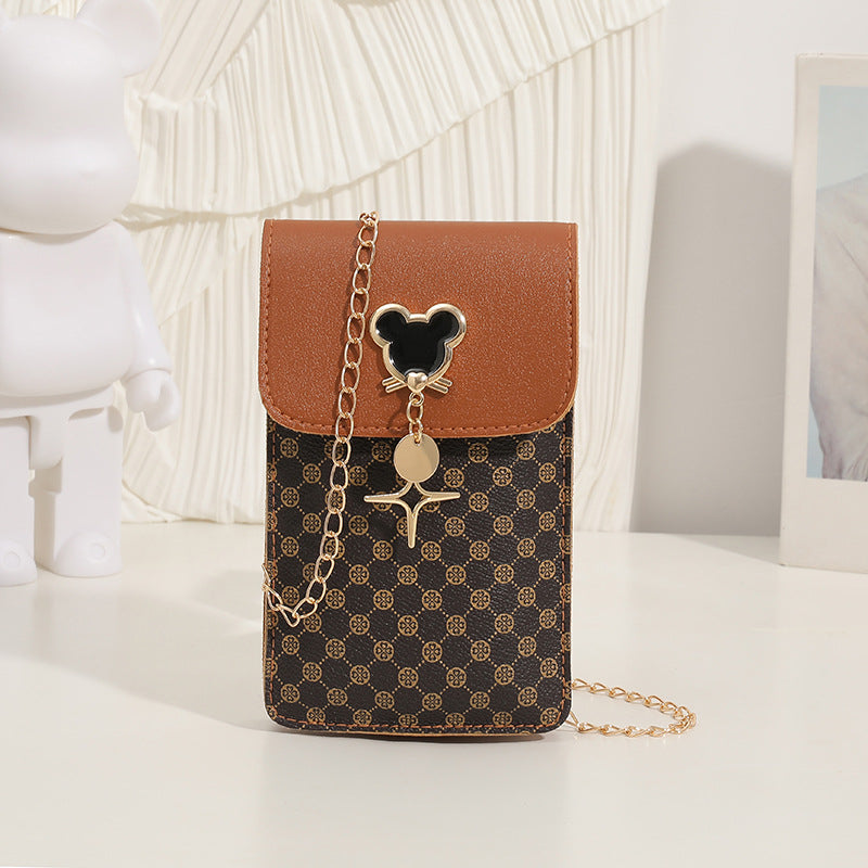 Women's Simple Fashion Mobile Korean Style Trendy Phone Bags