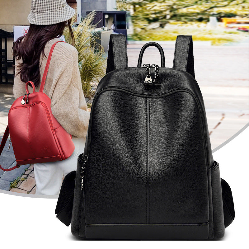 Women's Classy Popular Leisure Soft Leatherware Backpacks