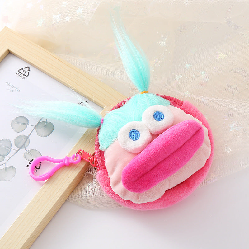 Cartoon Braid Sausage Mouth Potato Creative Purses