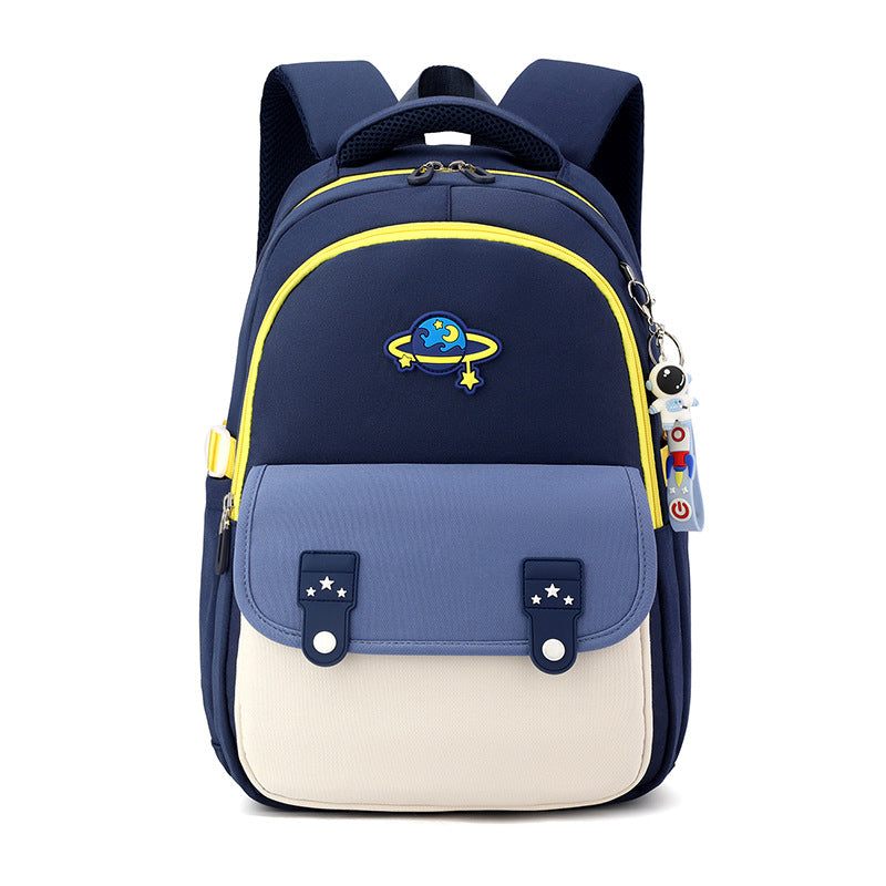 Children's Boys Portable Burden Alleviation One Two Elementary School Students' Schoolbags