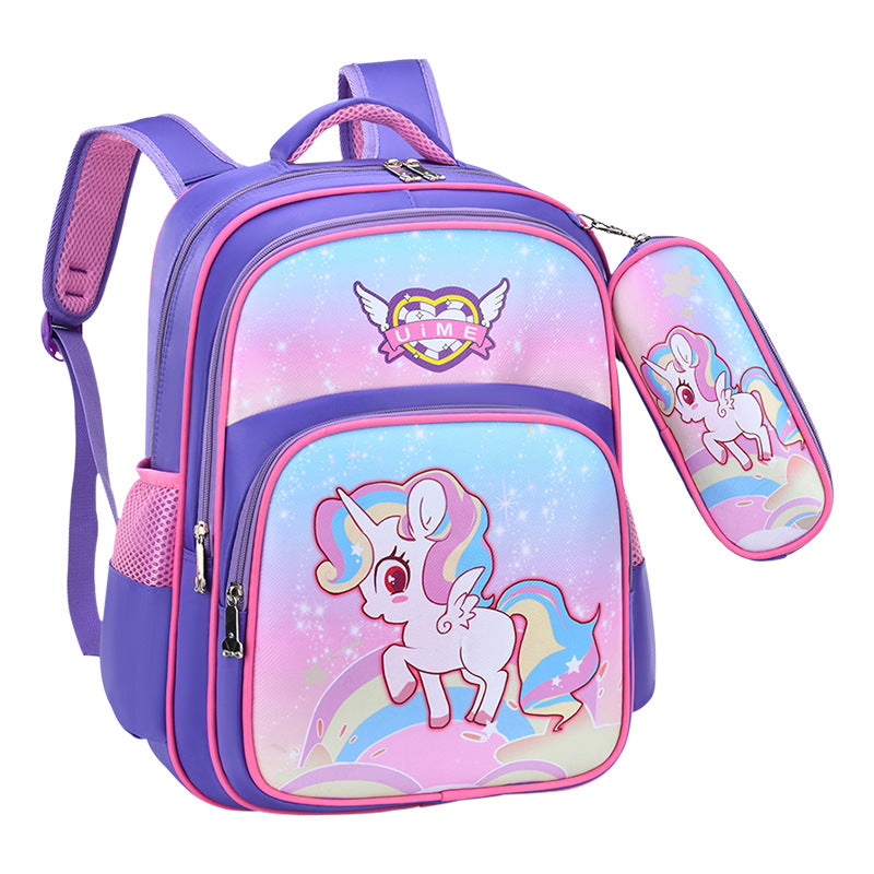 Children's Glamorous Pad Primary Cartoon Pencil Elementary School Students' Schoolbags