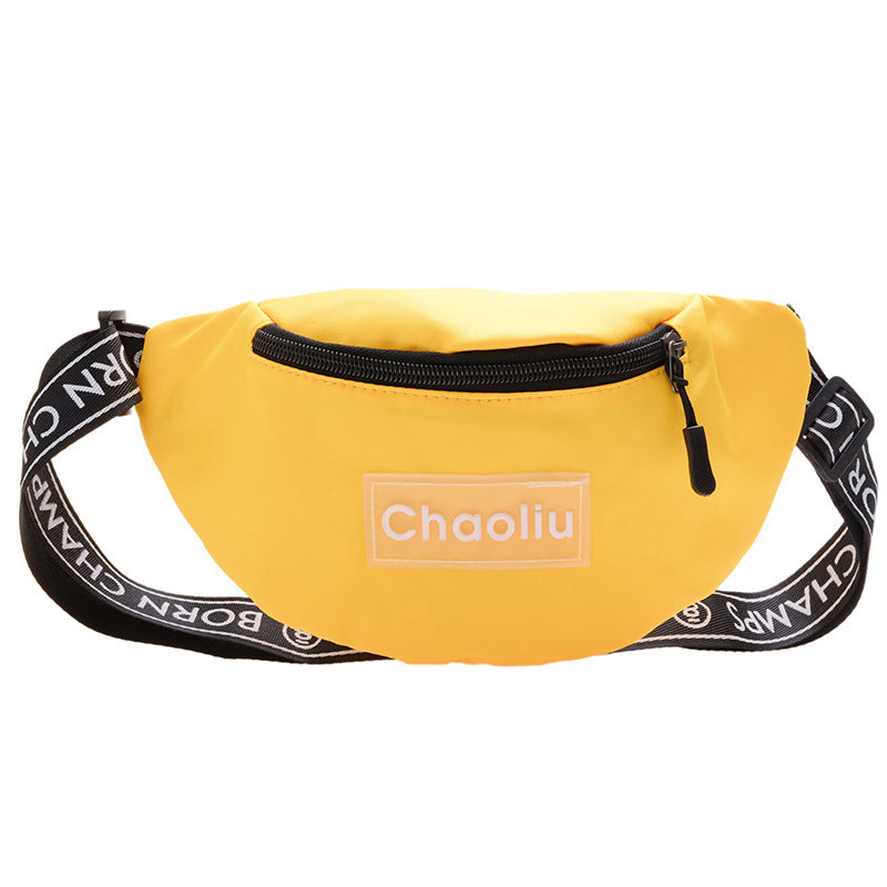 Children's Fashion Korean Candy Nylon Letter Cell Children's Waist Packs