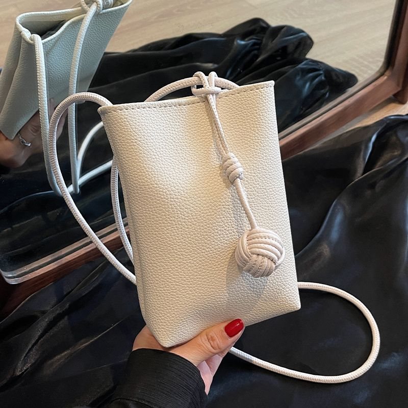 Mini sacs de téléphone coréens de loisirs simples à Texture de niche pour femmes