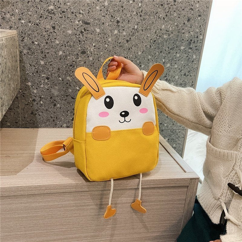 Children's Durable Boys Canvas Cartoon Cute Bags