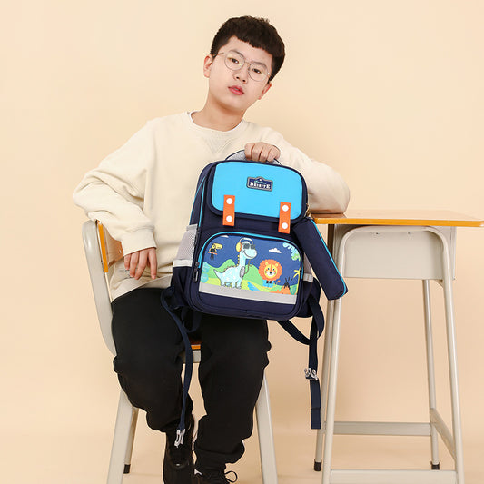 Children's Primary Grade Spine Protection Support Cartoon Elementary School Students' Schoolbags