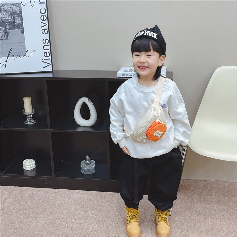 Children's Boyish Look Korean Style Accessory Going Children's Waist Packs