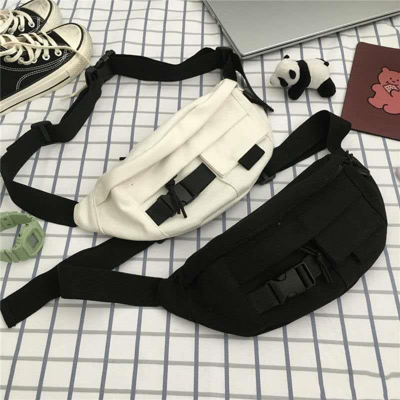 Tooling Female Korean Style Canvas Fashion Waist Packs