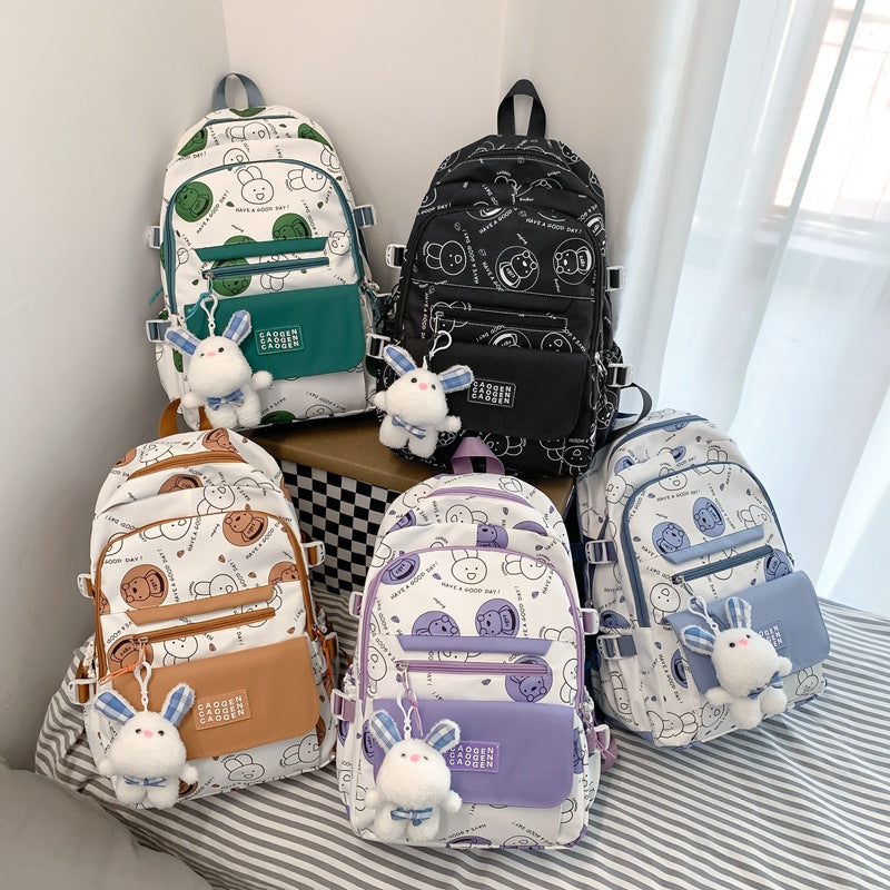 Senior High Female Korean Style Simple Backpacks