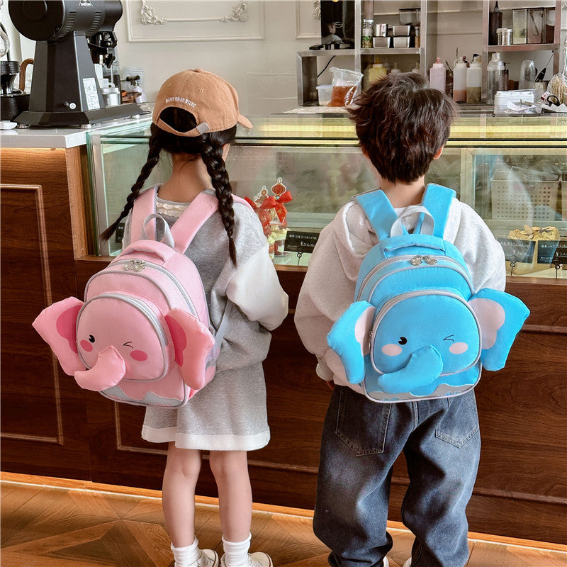 Children's Cute Elephant Lightweight Boys Canvas Bags